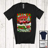 MacnyStore - This Is My Christmas Movie Watching Shirt; Merry X-mas Santa Riding Red Pickup Truck; Family T-Shirt