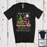 MacnyStore - This Is My Christmas Pajama Shirt, Adorable X-mas Santa Cane Corso Plaid, Gnome Snowing T-Shirt