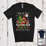 MacnyStore - This Is My Christmas Pajama Shirt, Adorable X-mas Santa Pekingese Plaid, Gnome Snowing T-Shirt