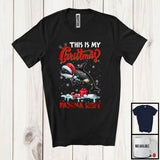 MacnyStore - This Is My Christmas Pajama Shirt; Amazing X-mas Santa Orca Animal Lover; Family Group T-Shirt