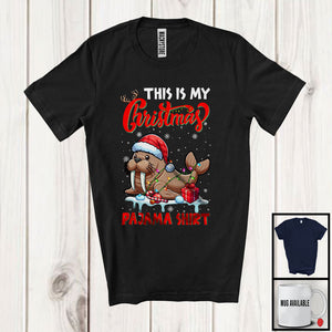 MacnyStore - This Is My Christmas Pajama Shirt; Amazing X-mas Santa Walrus Animal Lover; Family Group T-Shirt