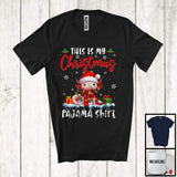 MacnyStore - This Is My Christmas Pajama Shirt; Amusing X-mas Lights Lovely Santa Axolotl; Animal Lover T-Shirt