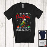 MacnyStore - This Is My Christmas Pajama Shirt; Amusing X-mas Lights Lovely Santa Parrot; Animal Lover T-Shirt