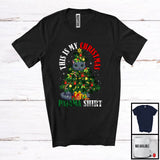 MacnyStore - This Is My Christmas Pajama Shirt; Fantastic X-mas Tree Cosplay Chartreux Cat Owner; Family T-Shirt