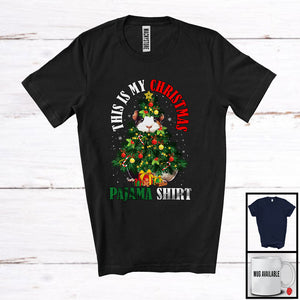 MacnyStore - This Is My Christmas Pajama Shirt; Fantastic X-mas Tree Cosplay Guinea Pig Owner; Family Group T-Shirt