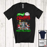 MacnyStore - This Is My Christmas Pajama Shirt; Lovely Reindeer Elephant Wild Animal; X-mas Tree Lights T-Shirt