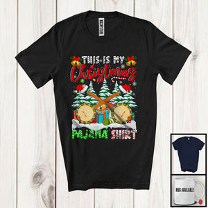 MacnyStore - This Is My Christmas Pajama Shirt; Lovely X-mas Tree Santa Banjo; Musical Instruments T-Shirt