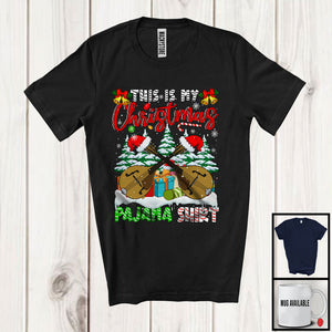 MacnyStore - This Is My Christmas Pajama Shirt; Lovely X-mas Tree Santa Mandolin; Musical Instruments T-Shirt