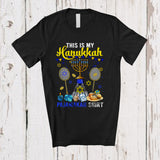 MacnyStore - This Is My Hanukkah Pajama Shirt; Lovely Menorah Badminton Racket; Sport Badminton Player Team T-Shirt