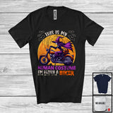 MacnyStore - This Is My Human Costume I'm Really A Biker, Humorous Halloween Biker Witch, Riding Lover T-Shirt