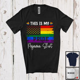 MacnyStore - This Is My Pride Pajama Shirt, Awesome LGBTQ Gay Lesbian Rainbow, Proud LGBT Community T-Shirt