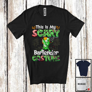 MacnyStore - This Is My Scary Bartender Costume, Horror Halloween Zombie Lover, Careers Bartender Group T-Shirt