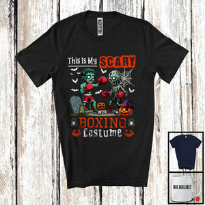 MacnyStore - This Is My Scary Boxing Costume, Horror Halloween Zombie Playing Boxing, Sport Player Team T-Shirt