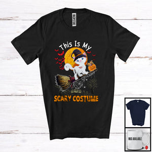 MacnyStore - This Is My Scary Costume, Adorable Halloween Cat Owner Lover, Witch Broomstick T-Shirt