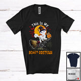 MacnyStore - This Is My Scary Costume, Adorable Halloween Cat Owner Lover, Witch Broomstick T-Shirt