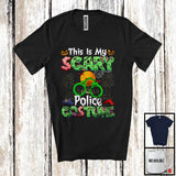 MacnyStore - This Is My Scary Police Costume, Horror Halloween Zombie Lover, Careers Police Group T-Shirt