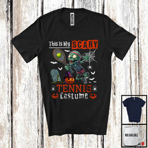 MacnyStore - This Is My Scary Tennis Costume, Horror Halloween Zombie Playing Tennis, Sport Player Team T-Shirt