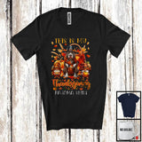 MacnyStore - This Is My Thanksgiving Pajama Shirt, Adorable Gnomes Pit Bull Owner, Fall Leaves Pumpkins T-Shirt