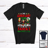 MacnyStore - This Lunch Lady Team Is On The Santa's Naughty List; Amazing Christmas Three Elf; Jobs Proud T-Shirt