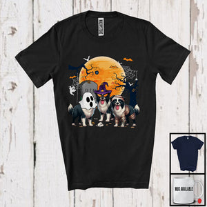 MacnyStore - Three Boo Witch Mummy Border Collie, Adorable Halloween Costume Puppy Owner, Family Group T-Shirt