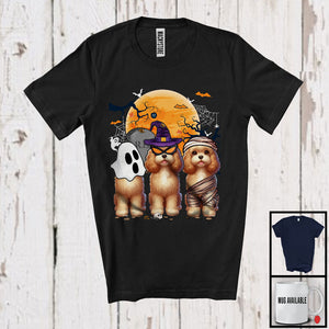 MacnyStore - Three Boo Witch Mummy Cockapoo, Adorable Halloween Costume Puppy Owner, Family Recovered T-Shirt