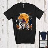 MacnyStore - Three Boo Witch Mummy Corgi, Adorable Halloween Costume Puppy Owner, Family Group T-Shirt