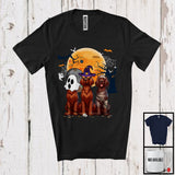 MacnyStore - Three Boo Witch Mummy Irish Setter, Adorable Halloween Costume Puppy Owner, Family Group T-Shirt