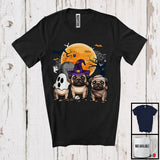 MacnyStore - Three Boo Witch Mummy Pug, Adorable Halloween Costume Puppy Owner, Family Group T-Shirt