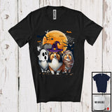 MacnyStore - Three Boo Witch Mummy Shetland Sheepdog, Adorable Halloween Costume Puppy Owner, Family T-Shirt