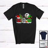 MacnyStore - Three Leopard Plaid Dog Paws; Amazing Christmas Tree Dog Owner; X-mas Moon Snowing T-Shirt