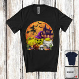 MacnyStore - Three Mummy Zombie Witch Softball, Scary Halloween Sport Player Playing, Moon Witch Lover T-Shirt