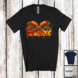 MacnyStore - Three Puzzle Pieces Turkeys; Amazing Thanksgiving Fall Tree; Autism Awareness Family T-Shirt