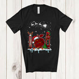 MacnyStore - Three Red Plaid Teacher Tools; Amusing Christmas Snowing Teacher; Jobs Careers Proud T-Shirt