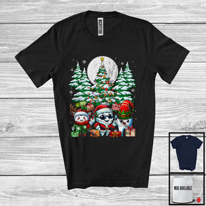 MacnyStore - Three Reindeer Santa ELF Teeth Tooth, Adorable Christmas Tree Lights, Dentist Dental Squad T-Shirt