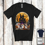 MacnyStore - Three Witch Mummy Zombie Corgi, Horror Halloween Costume Moon, Matching Family Group T-Shirt