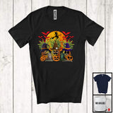 MacnyStore - Three Witch Pineapples; Creepy Halloween Costume Pineapple Fruit; Matching Vegan Group T-Shirt