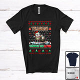 MacnyStore - Trashing Through The Snow; Amazing Christmas Sweater Leopard Santa Opossum; Trash Animal T-Shirt