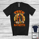 MacnyStore - Trick Or Bassoon; Horror Halloween Moon Witch Trick Or Treat; Musical Instruments Player T-Shirt