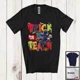 MacnyStore - Trick Or Teach; Scary Halloween Costume Lovely Witch Trick Or Treat Teacher Group T-Shirt