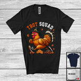 MacnyStore - Trot Squad, Awesome Thanksgiving Chicken Marathon Running, Matching Runner Group T-Shirt
