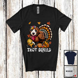 MacnyStore - Trot Squad, Humorous Thanksgiving Turkey Bull Terrier Face, Marathon Running Runner Lover T-Shirt