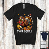 MacnyStore - Trot Squad, Humorous Thanksgiving Turkey Chicken Face, Marathon Running Runner Lover T-Shirt