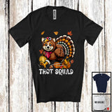 MacnyStore - Trot Squad, Humorous Thanksgiving Turkey Corgi Face, Marathon Running Runner Lover T-Shirt