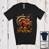 MacnyStore - Turkey Playing Football, Amazing Thanksgiving Sport Player Team, Matching Family Group T-Shirt