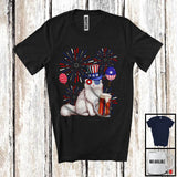 MacnyStore - Turkish Angora Drinking Beer, Awesome 4th Of July Fireworks Kitten, Drunker Patriotic Group T-Shirt