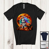 MacnyStore - Unicorn Mummy; Creepy Halloween Costume Moon Mummy Unicorn Lover; Carved Pumpkins T-Shirt