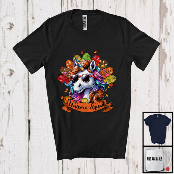 MacnyStore - Unicorn Squad; Fantastic Thanksgiving Turkey Unicorn Sunglasses; Cousin Family Group T-Shirt