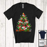 MacnyStore - Volleyball Equipment Christmas Tree; Awesome X-mas Lights Volleyball Player; Sport Playing Team T-Shirt