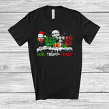 MacnyStore - W.T.F Wine Trump Family; Awesome Christmas Plaid Come Back Trump; Drinking Drunker Group T-Shirt