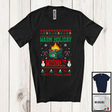 MacnyStore - Warm Holiday Wishes; Amazing Christmas Lights Sweater Dumpster Hot Warm; Family Group T-Shirt